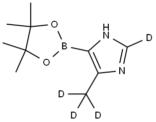 4-(methyl-d3)-5-(4,4,5,5-tetramethyl-1,3,2-dioxaborolan-2-yl)-1H-imidazole-2-d Structure