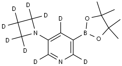 3-(azetidin-1-yl-d6)-5-(4,4,5,5-tetramethyl-1,3,2-dioxaborolan-2-yl)pyridine-2,4,6-d3 Structure