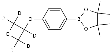 4,4,5,5-tetramethyl-2-(4-((oxetan-3-yl-d5)oxy)phenyl)-1,3,2-dioxaborolane Struktur