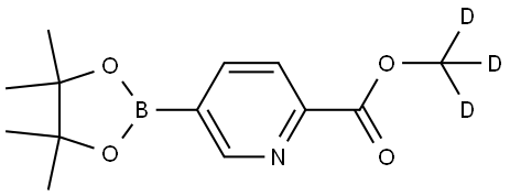 methyl-d3 5-(4,4,5,5-tetramethyl-1,3,2-dioxaborolan-2-yl)picolinate 化学構造式