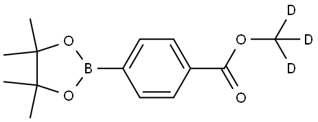 methyl-d3 4-(4,4,5,5-tetramethyl-1,3,2-dioxaborolan-2-yl)benzoate Structure