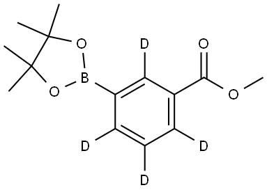 methyl 3-(4,4,5,5-tetramethyl-1,3,2-dioxaborolan-2-yl)benzoate-2,4,5,6-d4 Structure