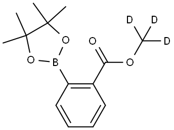 methyl-d3 2-(4,4,5,5-tetramethyl-1,3,2-dioxaborolan-2-yl)benzoate Structure