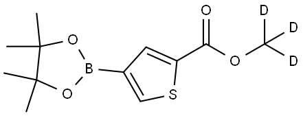 methyl-d3 4-(4,4,5,5-tetramethyl-1,3,2-dioxaborolan-2-yl)thiophene-2-carboxylate Structure