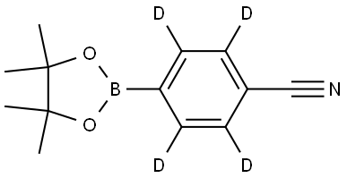 4-(4,4,5,5-tetramethyl-1,3,2-dioxaborolan-2-yl)benzonitrile-2,3,5,6-d4 Structure