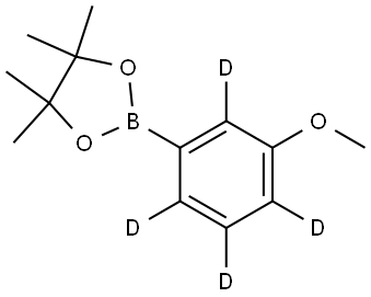 2-(3-methoxyphenyl-2,4,5,6-d4)-4,4,5,5-tetramethyl-1,3,2-dioxaborolane Structure