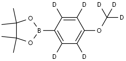 2-(4-(methoxy-d3)phenyl-2,3,5,6-d4)-4,4,5,5-tetramethyl-1,3,2-dioxaborolane Structure