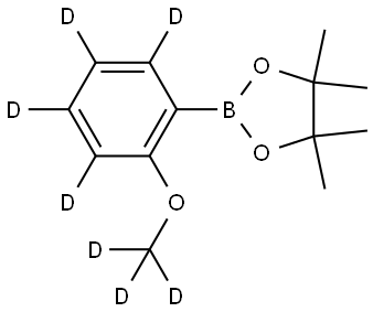 2-(2-(methoxy-d3)phenyl-3,4,5,6-d4)-4,4,5,5-tetramethyl-1,3,2-dioxaborolane Structure