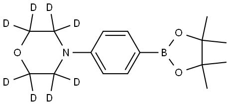 4-(4-(4,4,5,5-tetramethyl-1,3,2-dioxaborolan-2-yl)phenyl)morpholine-2,2,3,3,5,5,6,6-d8 Structure