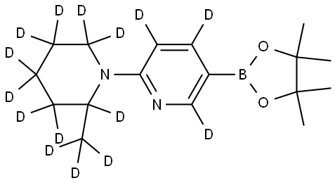 2-(2-(methyl-d3)piperidin-1-yl-2,3,3,4,4,5,5,6,6-d9)-5-(4,4,5,5-tetramethyl-1,3,2-dioxaborolan-2-yl)pyridine-3,4,6-d3|