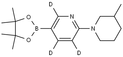 2-(3-methylpiperidin-1-yl)-5-(4,4,5,5-tetramethyl-1,3,2-dioxaborolan-2-yl)pyridine-3,4,6-d3 Structure