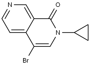 4-bromo-2-cyclopropyl-2,7-naphthyridin-1-one,2369067-94-5,结构式