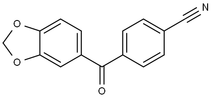 4-(1,3-Benzodioxol-5-ylcarbonyl)benzonitrile,2369664-92-4,结构式