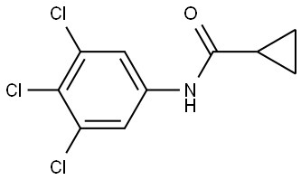N-(3,4,5-Trichlorophenyl)cyclopropanecarboxamide 结构式