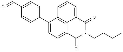 Benzaldehyde, 4-(2-butyl-2,3-dihydro-1,3-dioxo-1H-benz[de]isoquinolin-6-yl)- Structure