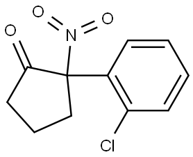 2-(2-Chlorophenyl)-2-nitrocyclopentanone Structure