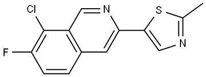5-(8-chloro-7-fluoroisoquinolin-3-yl)-2-methylthiazole|
