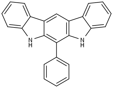 6-PHENYL-5,7-DIHYDROINDOLO[2,3-B]CARBAZOLE, 2377995-97-4, 结构式