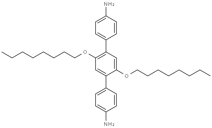 2',5'-bis(octyloxy)-[1,1':4',1''-terphenyl]-4,4''-diamine,2378617-51-5,结构式