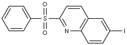 6-Iodo-2-(phenylsulfonyl)quinoline Structure