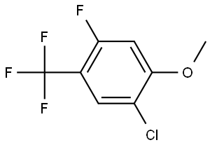 1-Chloro-4-fluoro-2-methoxy-5-(trifluoromethyl)benzene Structure