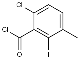 6-chloro-2-iodo-3-methylbenzoyl chloride 结构式