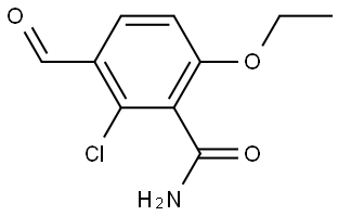 2-Chloro-6-ethoxy-3-formylbenzamide,2383060-98-6,结构式