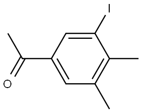 1-(3-Iodo-4,5-dimethylphenyl)ethanone Structure