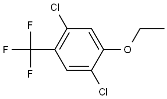 1,4-Dichloro-2-ethoxy-5-(trifluoromethyl)benzene 结构式