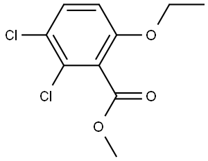 Methyl 2,3-dichloro-6-ethoxybenzoate 结构式