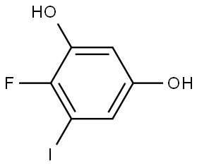 4-Fluoro-5-iodo-1,3-benzenediol Structure