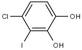 4-Chloro-3-iodo-1,2-benzenediol 结构式