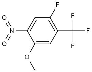 4-氟-2-硝基-5-三氟甲基苯甲醚 结构式