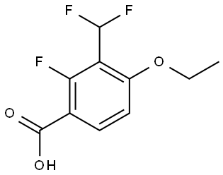 3-(Difluoromethyl)-4-ethoxy-2-fluorobenzoic acid 结构式