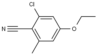 2-Chloro-4-ethoxy-6-methylbenzonitrile 结构式