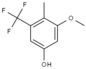 3-Methoxy-4-methyl-5-(trifluoromethyl)phenol,2383638-57-9,结构式