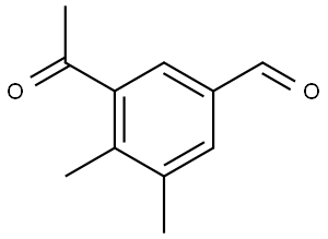 3-Acetyl-4,5-dimethylbenzaldehyde 结构式