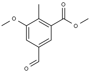 Methyl 5-formyl-3-methoxy-2-methylbenzoate 结构式