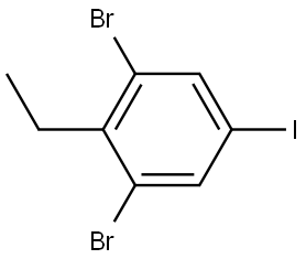 1,3-dibromo-2-ethyl-5-iodobenzene Structure