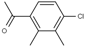 1-(4-Chloro-2,3-dimethylphenyl)ethanone Struktur