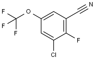 3-Chloro-2-fluoro-5-(trifluoromethoxy)benzonitrile Structure