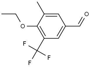 4-Ethoxy-3-methyl-5-(trifluoromethyl)benzaldehyde 结构式