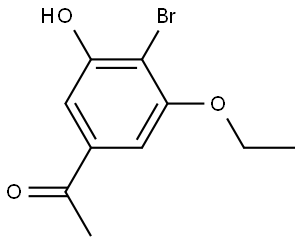 1-(4-Bromo-3-ethoxy-5-hydroxyphenyl)ethanone,2383879-97-6,结构式
