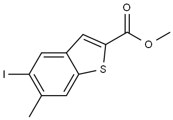 methyl 5-iodo-6-methylbenzo[b]thiophene-2-carboxylate,2383973-47-3,结构式