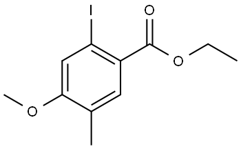 Ethyl 2-iodo-4-methoxy-5-methylbenzoate,2383980-42-3,结构式