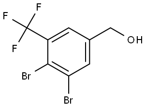 3,4-Dibromo-5-(trifluoromethyl)benzenemethanol Structure