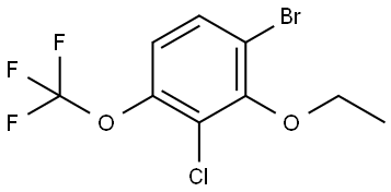 1-Bromo-3-chloro-2-ethoxy-4-(trifluoromethoxy)benzene Structure