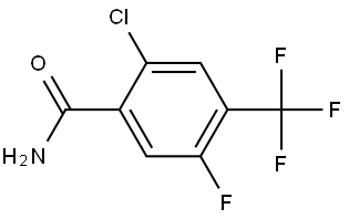 2-Chloro-5-fluoro-4-(trifluoromethyl)benzamide Struktur