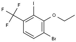 1-Bromo-2-ethoxy-3-iodo-4-(trifluoromethyl)benzene,2384264-00-8,结构式