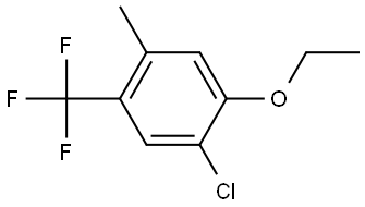 1-Chloro-2-ethoxy-4-methyl-5-(trifluoromethyl)benzene,2384297-79-2,结构式